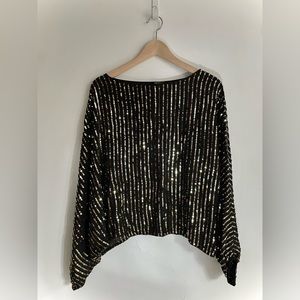 RACHEL ZOE sequin long sleeve